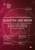 Matinee: Quanten und mehr: 10 Jahre Internationale Akademie Traunkirchen